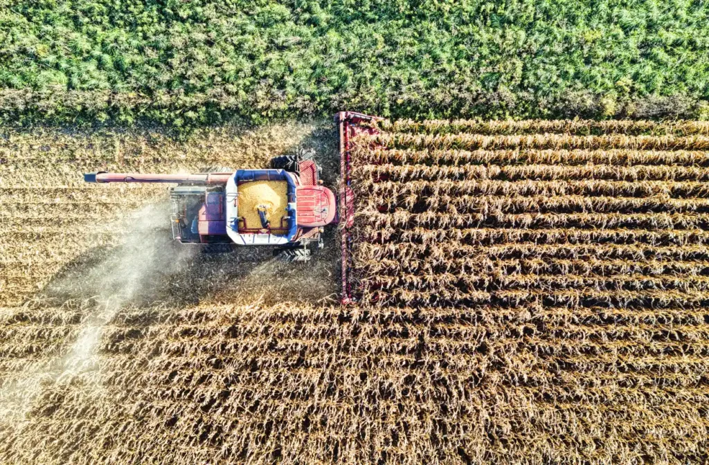 traktor polje obrada poljoprivrednog tla kukuruz